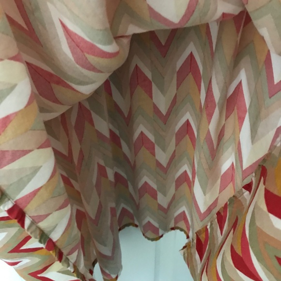 Charlie B Geometric Patterned Shift Maxi Dress XL Chevron Herringbone Abstract - Picture 6 of 9